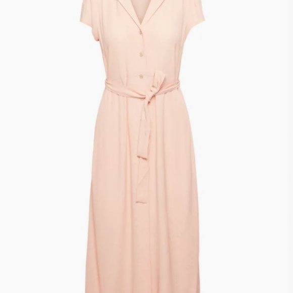 Aritzia Wilfred Button-up Shirt Dress - NWT XS Soft Blush Pink - Picture 4 of 6